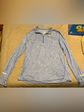 Nike Blue Heather Dri-FIT Running Quarter Zip